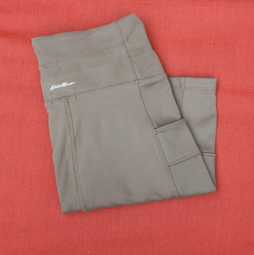 Eddie Bauer - High Rise, Tie Waist Biker Shorts